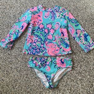 Lilly Pulitzer long sleeve bikini kids